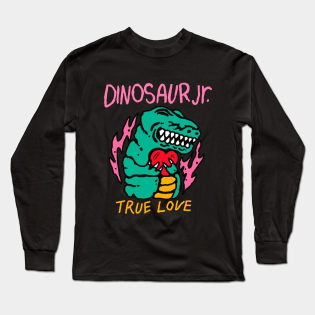 Dinosaur Jr True Love Long Sleeve T-Shirt by Allotaink